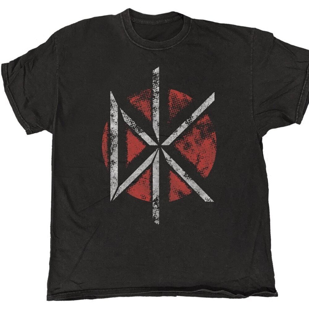 Dead Kennedys Distress Logo Punk Rock Vintage Style Graphic Unisex T-Shirt .